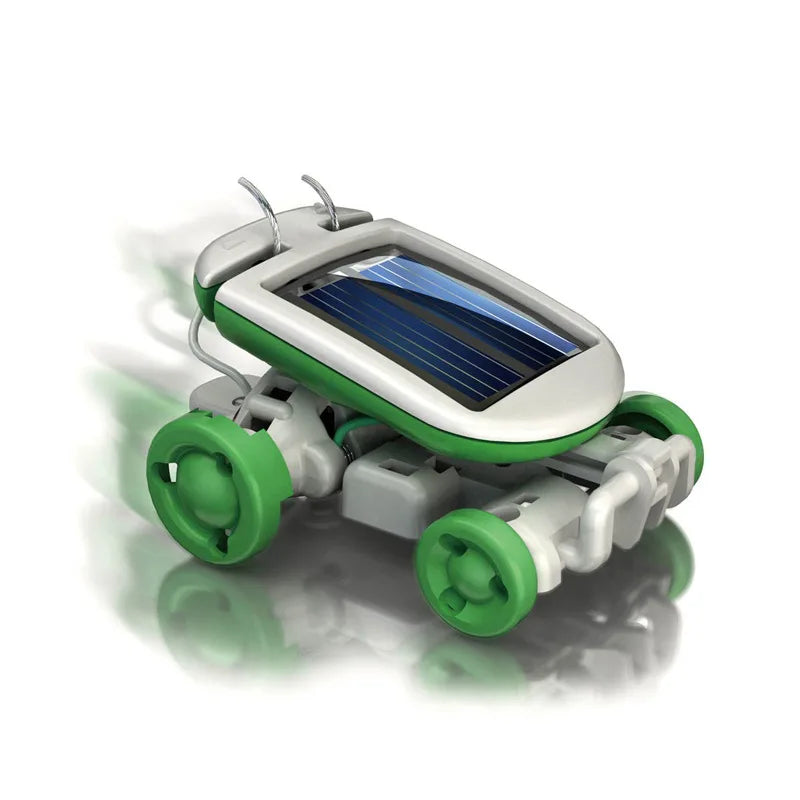 Zonne-energie Robotkit 6-in-1 – Bouw en Leer met Zeilboot, Windmolen, Auto en Meer