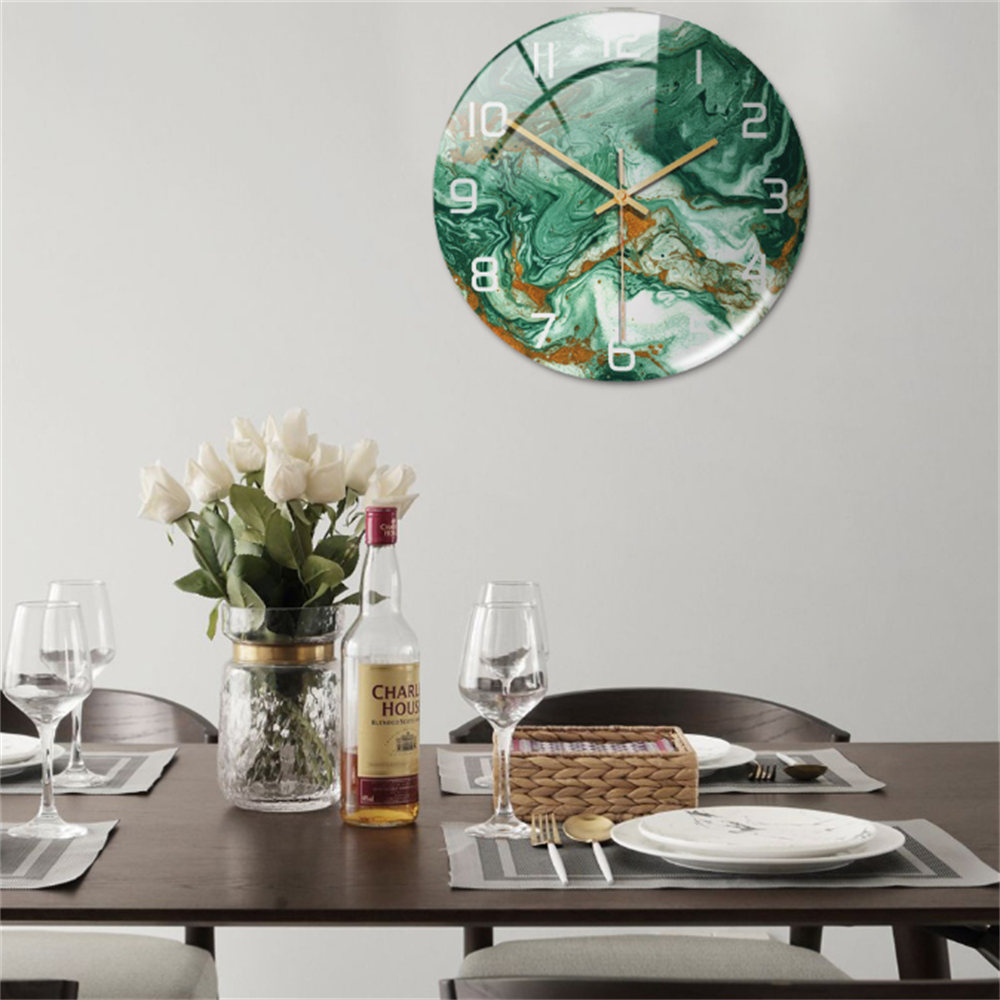 Elegante Wandklok met Marmereffect – MarbleTime