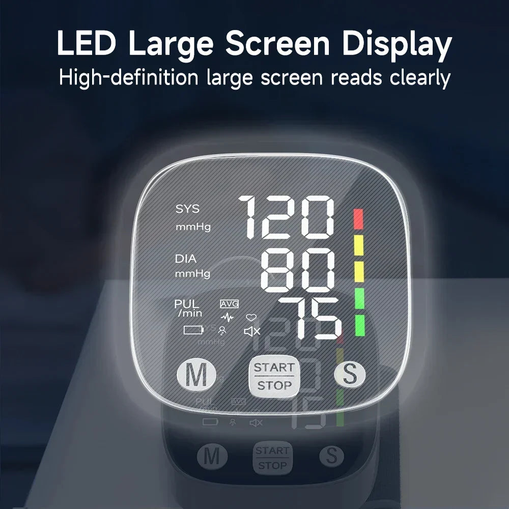 LED bloeddrukmeter voor de pols met spraakfunctie – HeartGuard