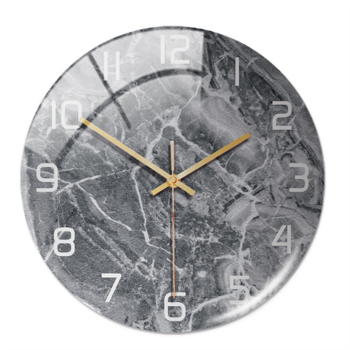 Elegante Wandklok met Marmereffect – MarbleTime