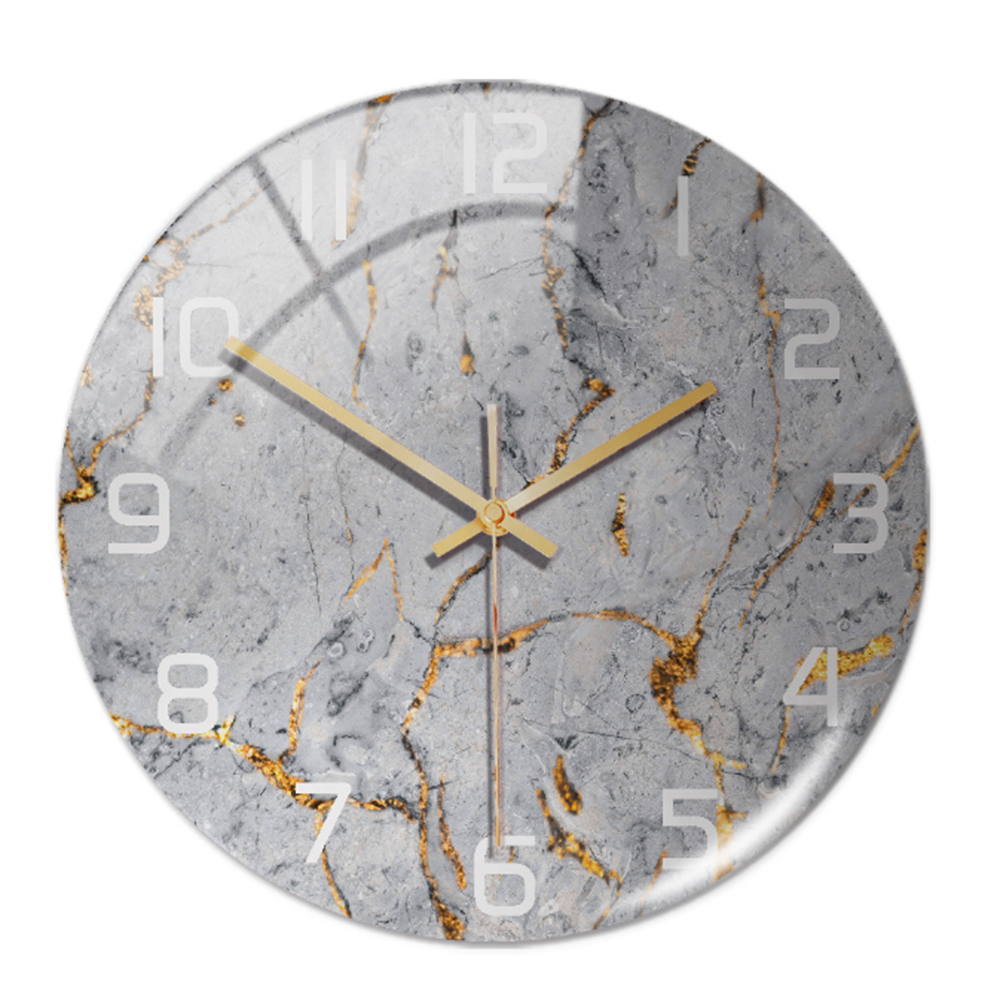 Elegante Wandklok met Marmereffect – MarbleTime