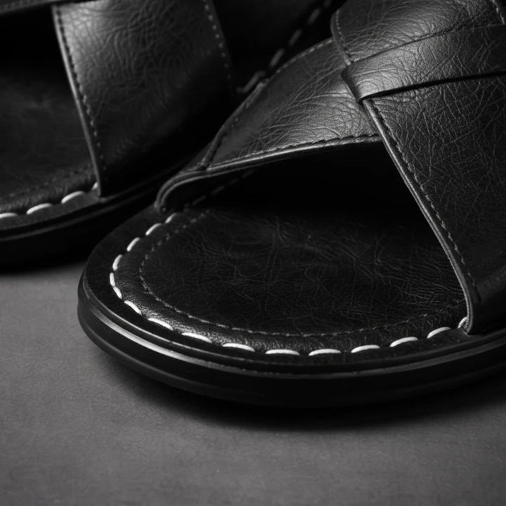 Herensandalen | Gekruiste bandjes & comfortabel instappen