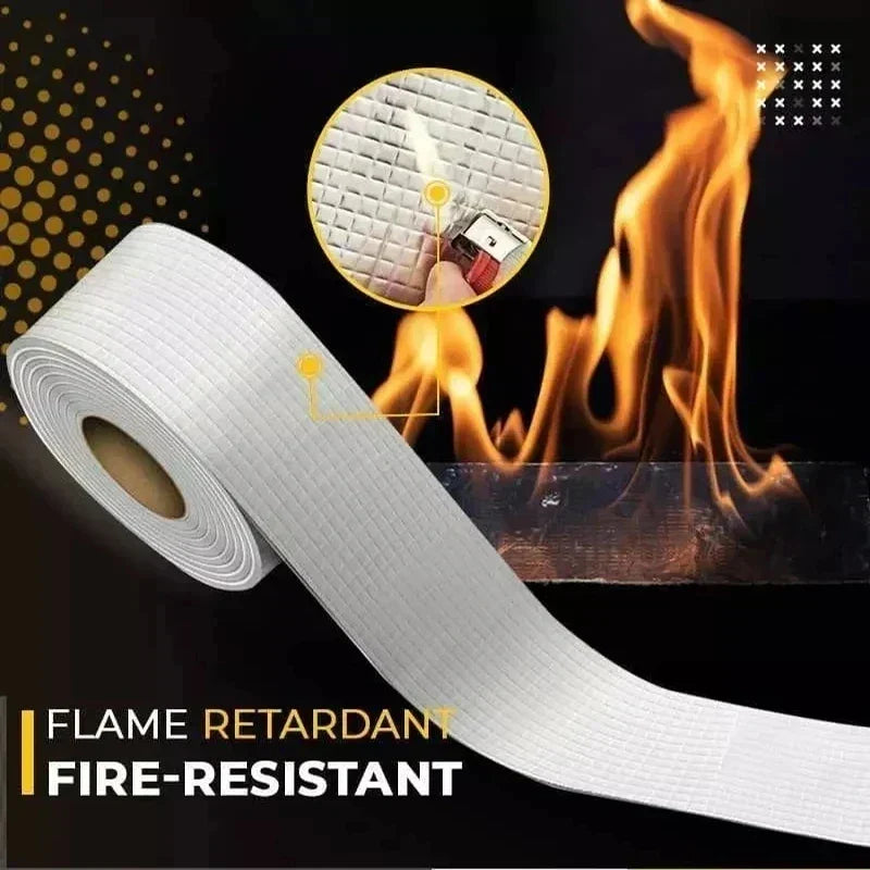 Waterdichte hittebestendige tape - Dikkere butyl-aluminiumtape voor reparaties van muren, zwembaden en daken - zelfklevende plaktape