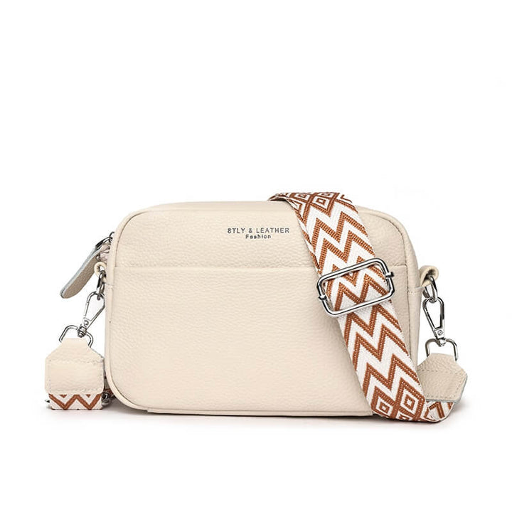 Stijlvolle leren handtas - schoudertas dames