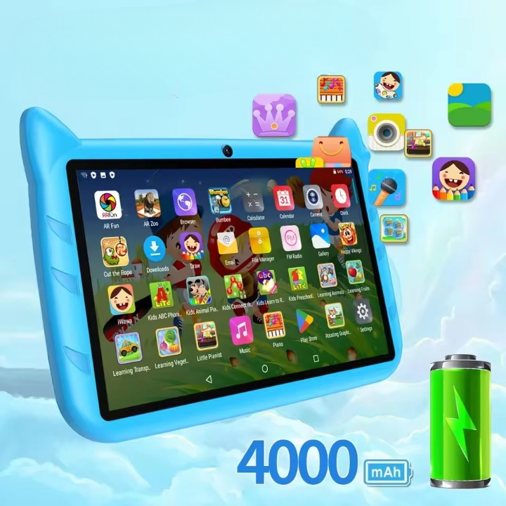 Kindertablet van 7 inch - Android 9.0-besturingssysteem, 4000 mAh batterij, 2+16 GB RAM