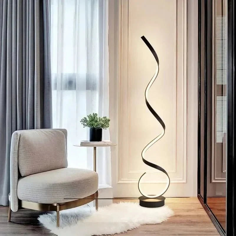 ISTANBUL Spiraal LED Vloerlamp Energiezuinige Verlichting, Elegant Design