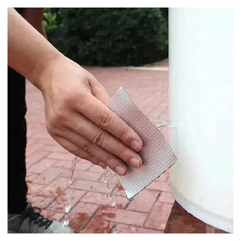 Waterdichte hittebestendige tape - Dikkere butyl-aluminiumtape voor reparaties van muren, zwembaden en daken - zelfklevende plaktape