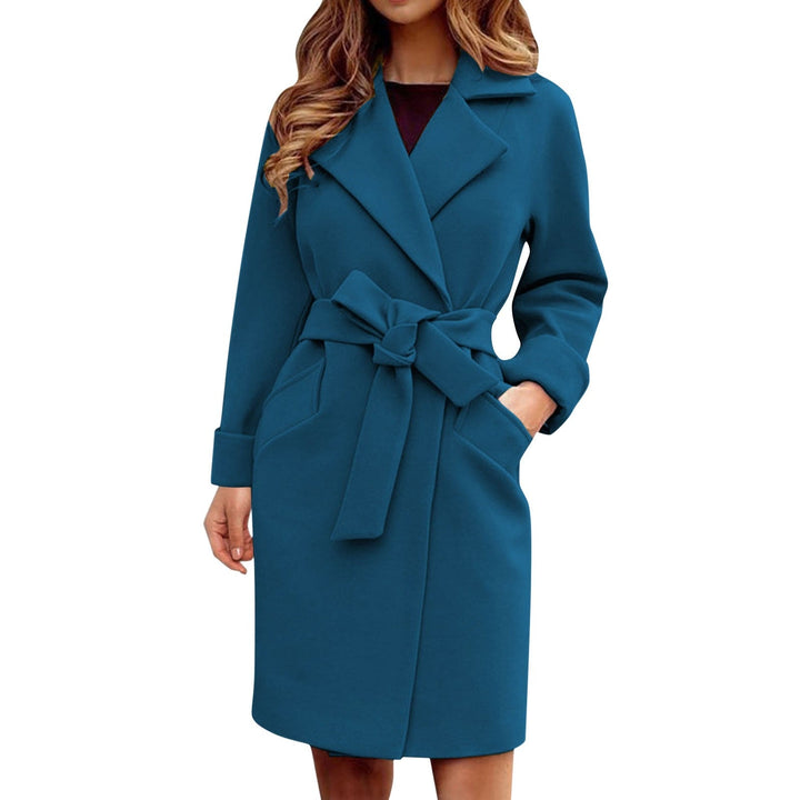 Lange Dames Trenchcoat Winterjas - Sienna