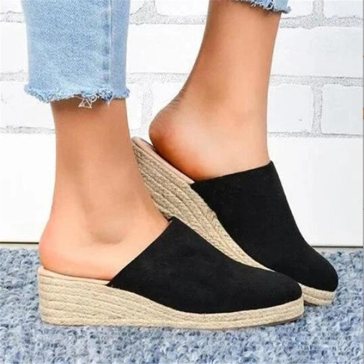 Retro Chique Sleehak Sandalen - Vera