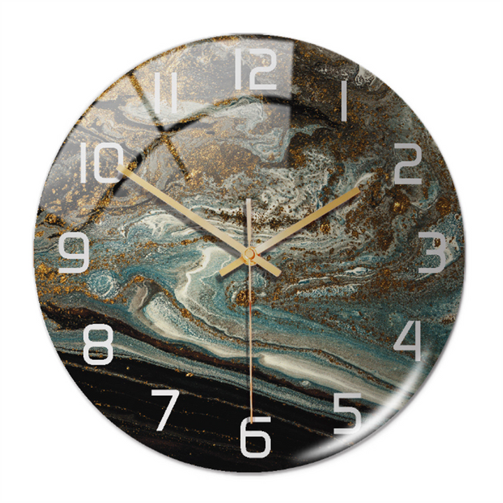 Elegante Wandklok met Marmereffect – MarbleTime