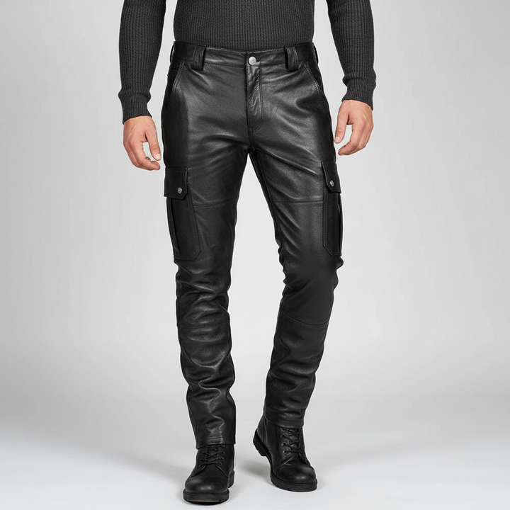 Smalle Motorradlederbroek - Daryl