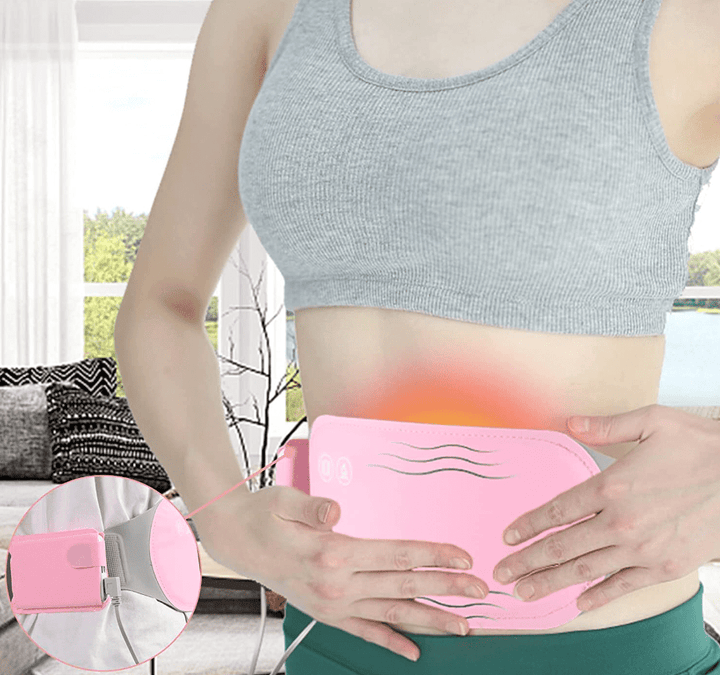 Oplaadbaar warmtekussen voor je buik met vibratie
