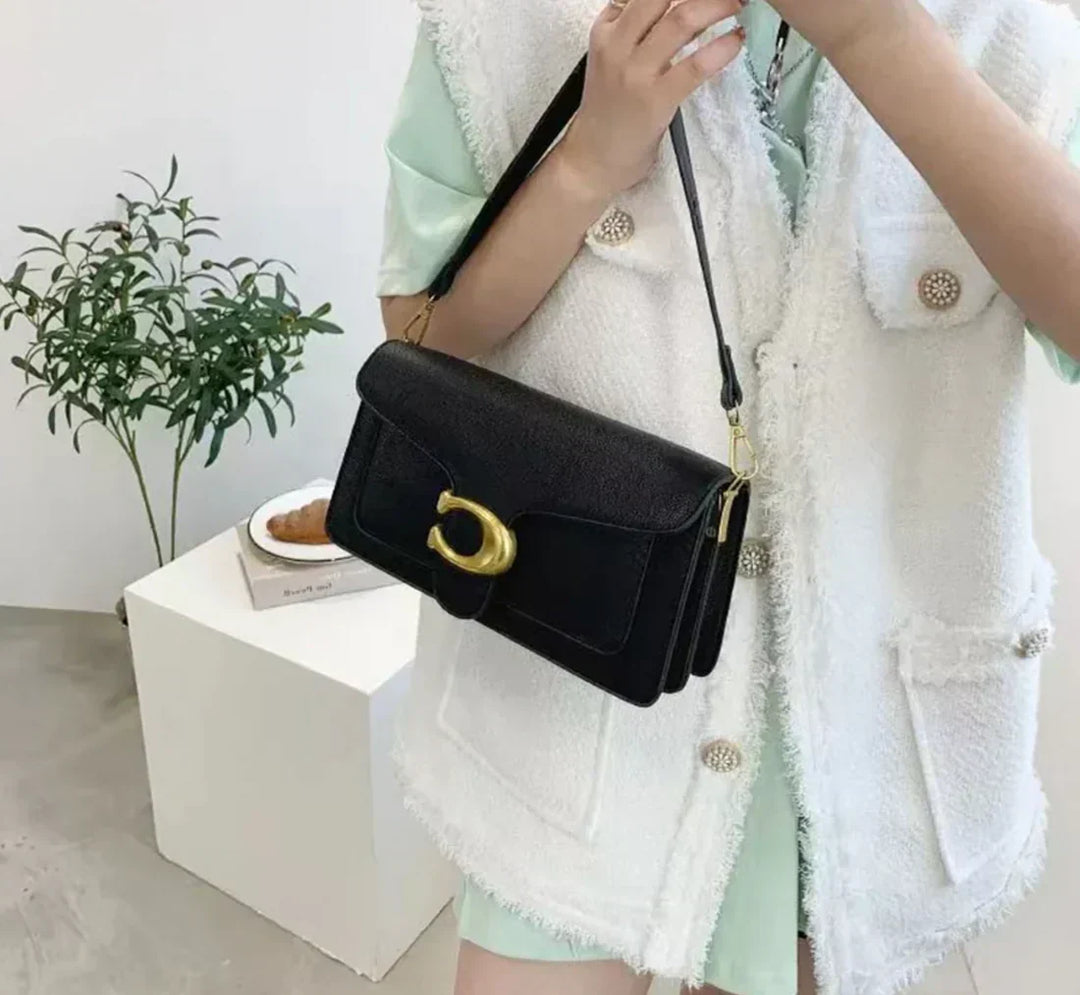 Coach Teller | Schoudertas Elegante Stijl voor Vrouwen Bruin | Vanero