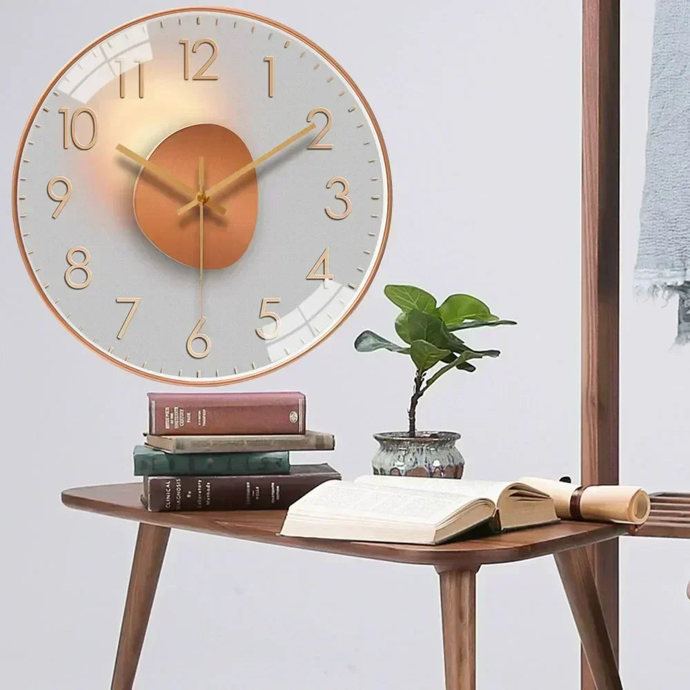 Elegante, stille wandklok, ideaal voor elke ruimte