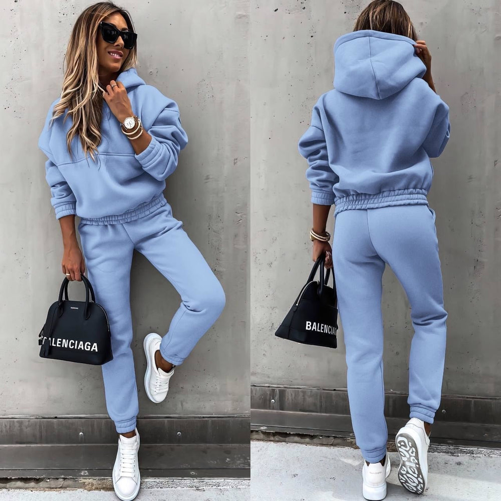 Elyvera – Dames Set met Capuchontrui en Joggingbroek in Casual-Chique Stijl - SkinzLine