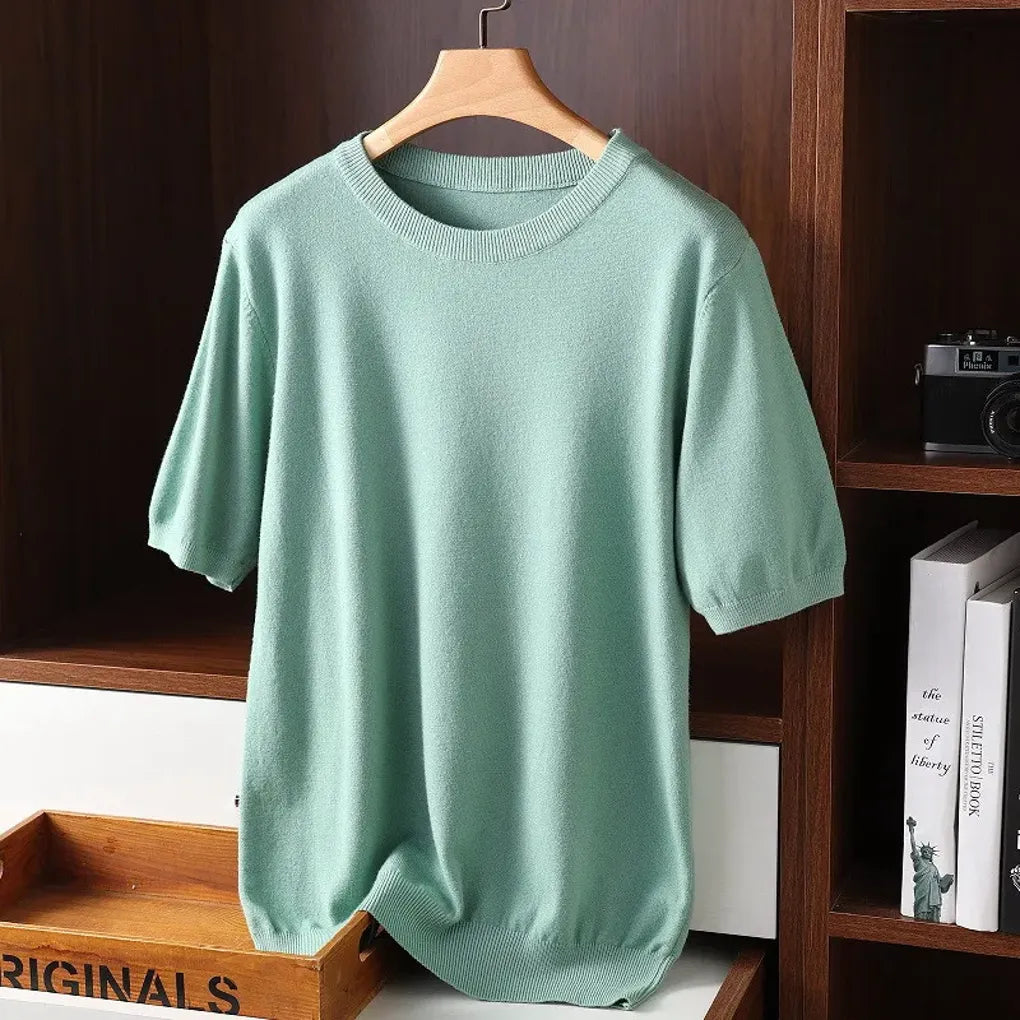 Heren T-shirt met ronde hals – Verfijnde basics voor elke dag