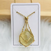 Ketting met verwisselbare kristalsteen voor stralende stijl en harmonie.
