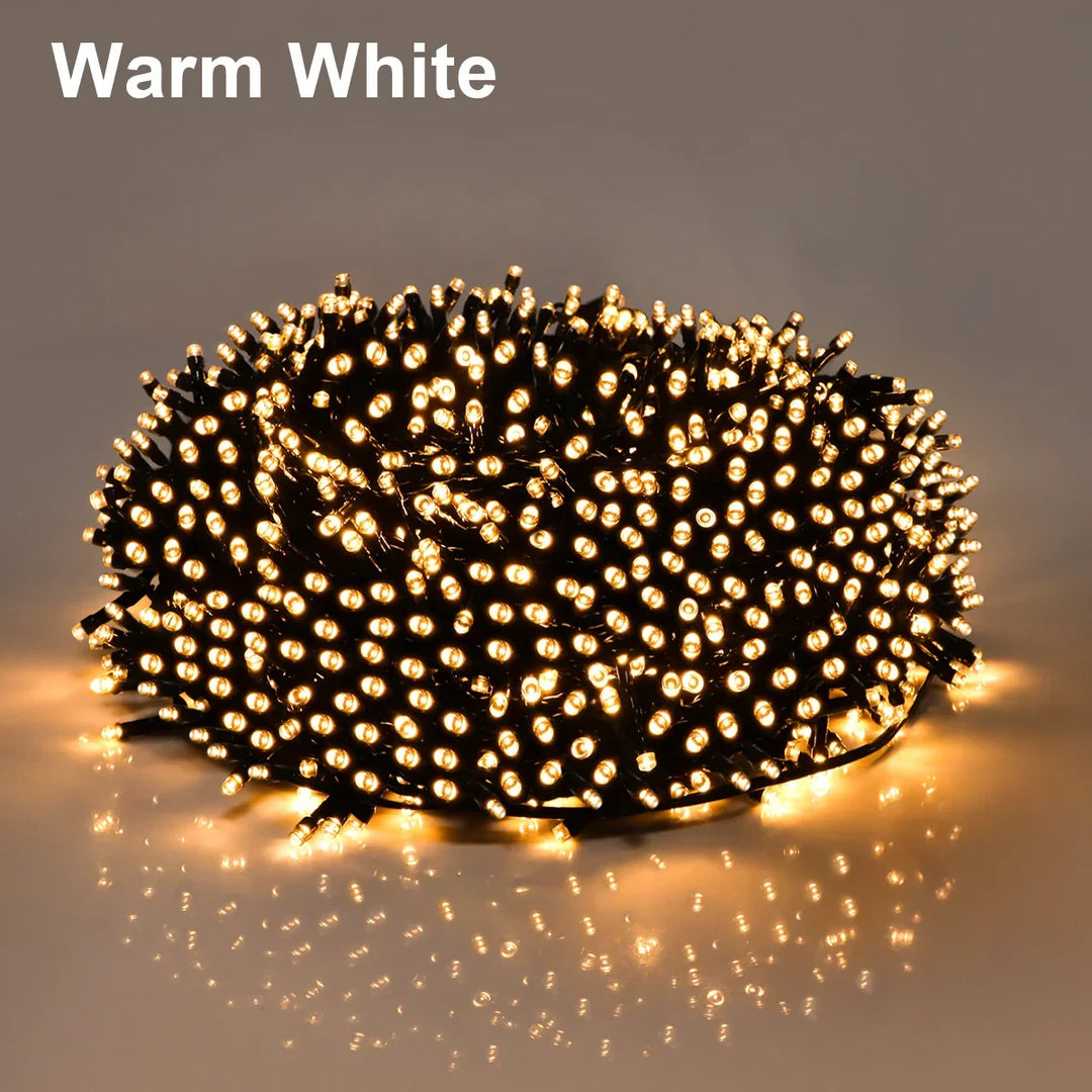 LuminaraX | LED-lichtsnoer buiten 24V | 8 lichtmodi | Waterdicht IP65 | 10–100 m | Voor tuin, huis en kerstversiering