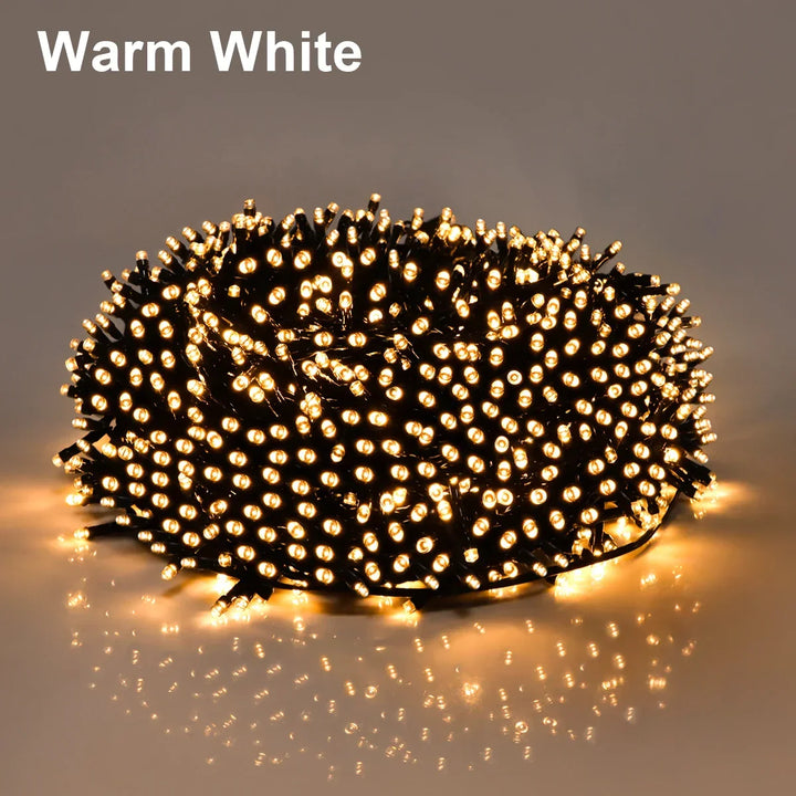 LuminaraX | LED-lichtsnoer buiten 24V | 8 lichtmodi | Waterdicht IP65 | 10–100 m | Voor tuin, huis en kerstversiering