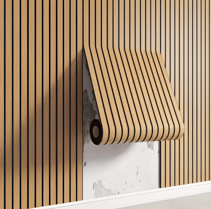Zelfklevende houten panelen voor stijlvolle wandafwerking