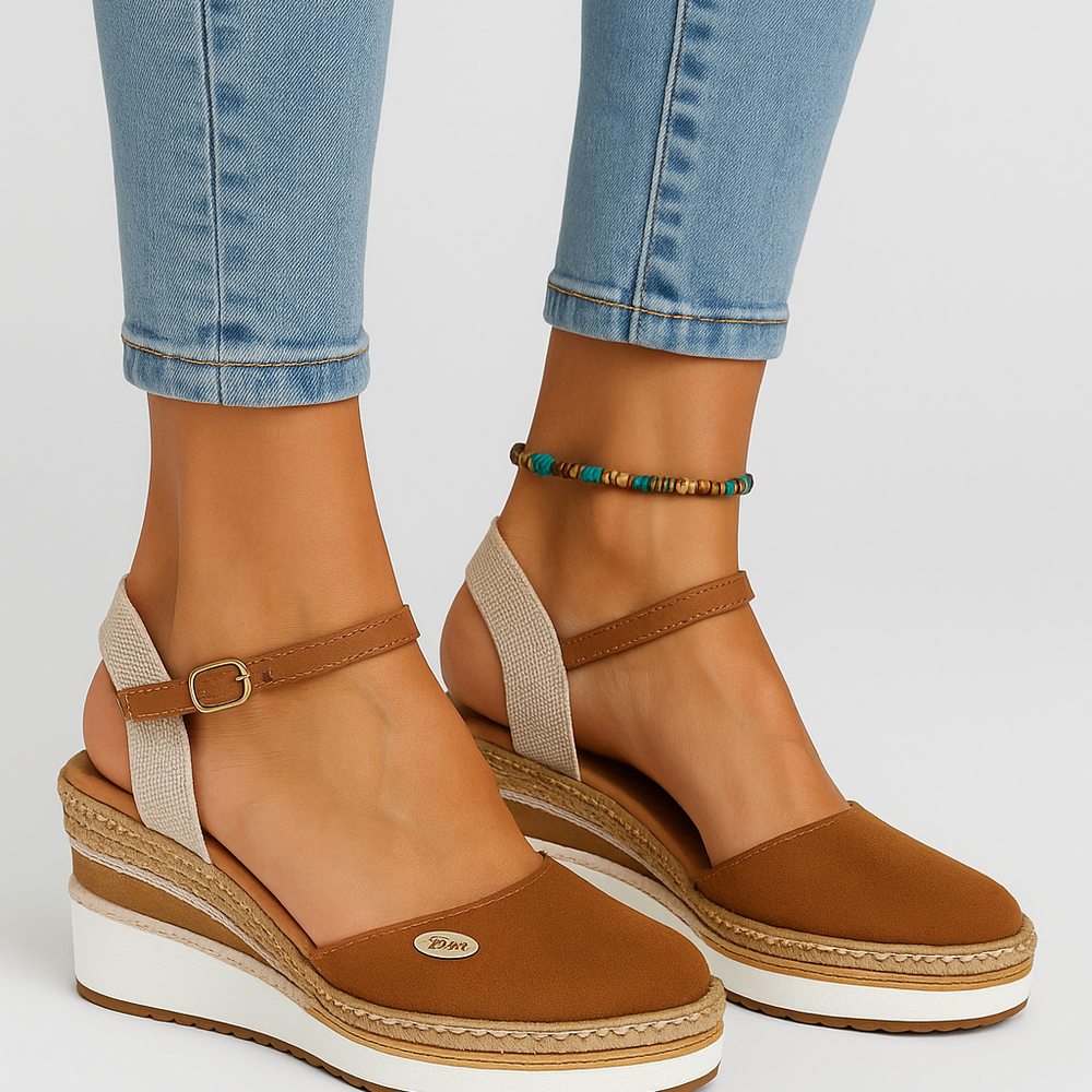 
                  
                    Senava – Orthopedische Comfortabele sandalen met Sleehak - SkinzLine
                  
                