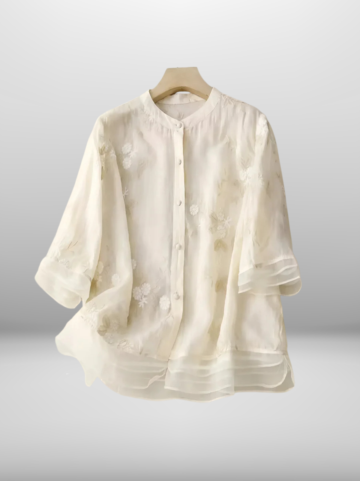 Serelaya – Elegante Blouse van Luchtig Katoen met Verfijnde Details