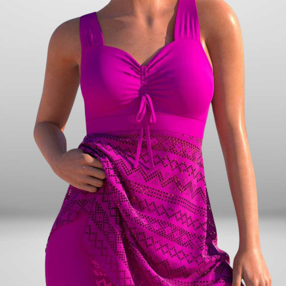 
                  
                    Serelune – Elegante Tankini met Kantdetails voor Zwem comfort
                  
                