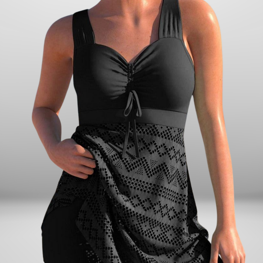 
                  
                    Serelune – Elegante Tankini met Kantdetails voor Zwem comfort
                  
                