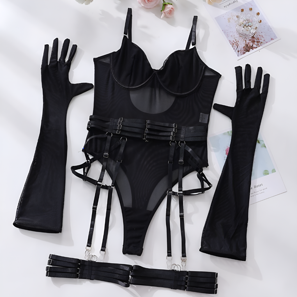 Sexy Kanten Bodysuit Lingerie Set - Elegant & Verleidelijk