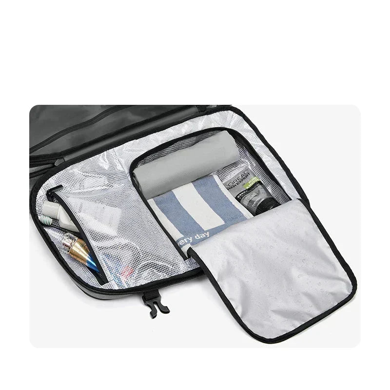 ElitePack Rugzak met Luchtcompressie | Waterdichte 60L rugzak voor zaken en reizen met vacuümcompressietechnologie