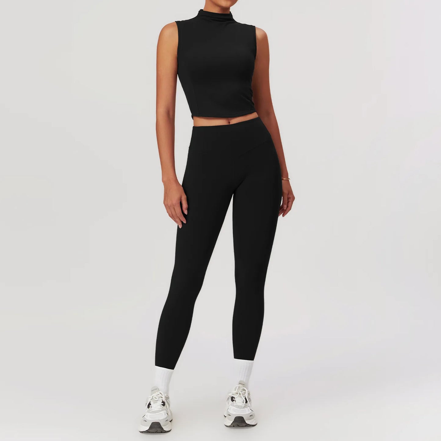 Tweedelige Sportset Legging en Top zonder Mouwen