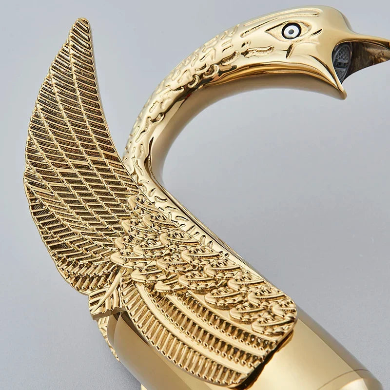 Enkele Wastafelkraan in Goud Swan