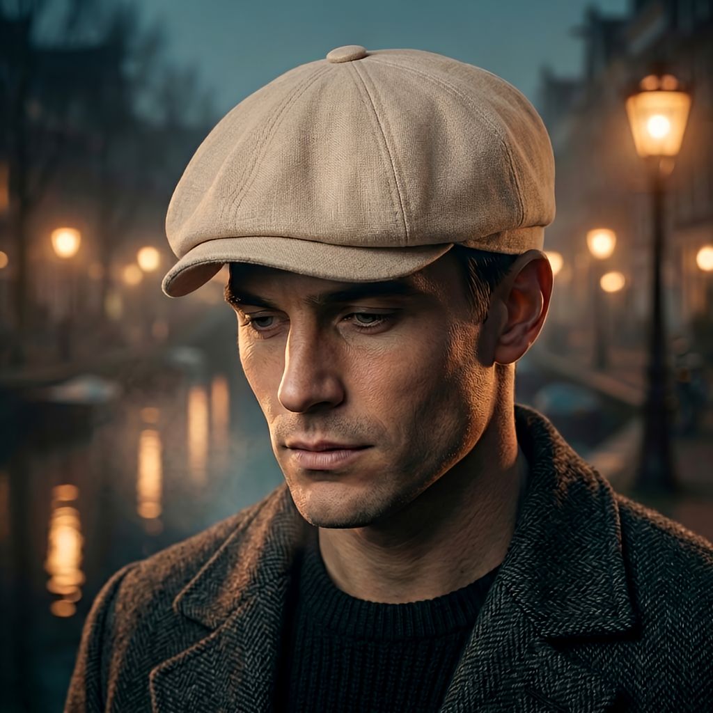Vintage flatcap – klassieke newsboy-pet in retrostijl