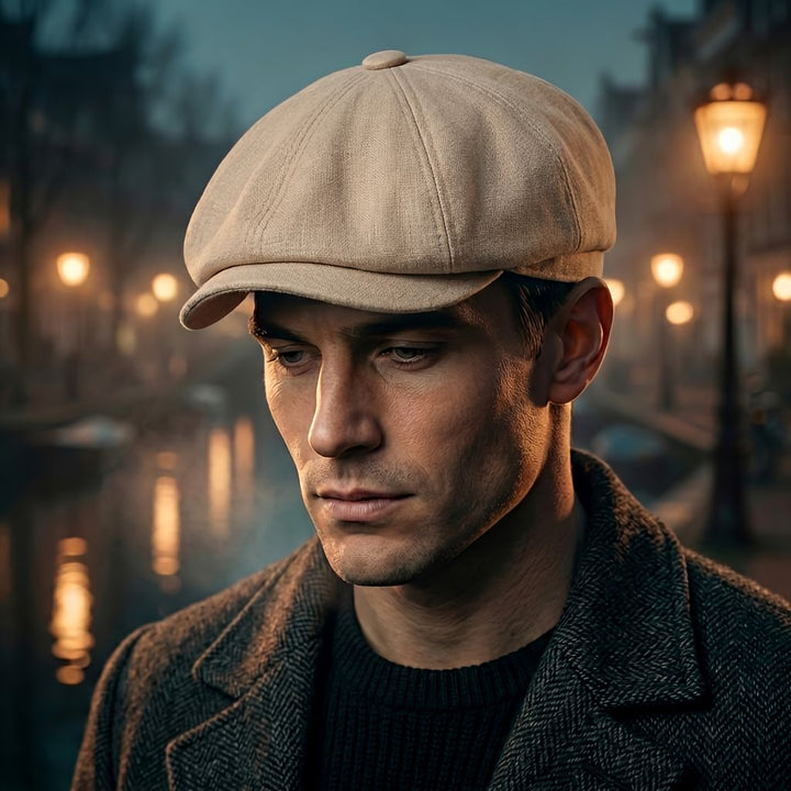 Vintage flatcap – klassieke newsboy-pet in retrostijl