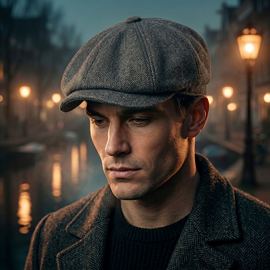 Vintage flatcap – klassieke newsboy-pet in retrostijl