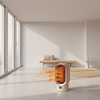 Stille ventilatorkachel 800 W met koele behuizing
