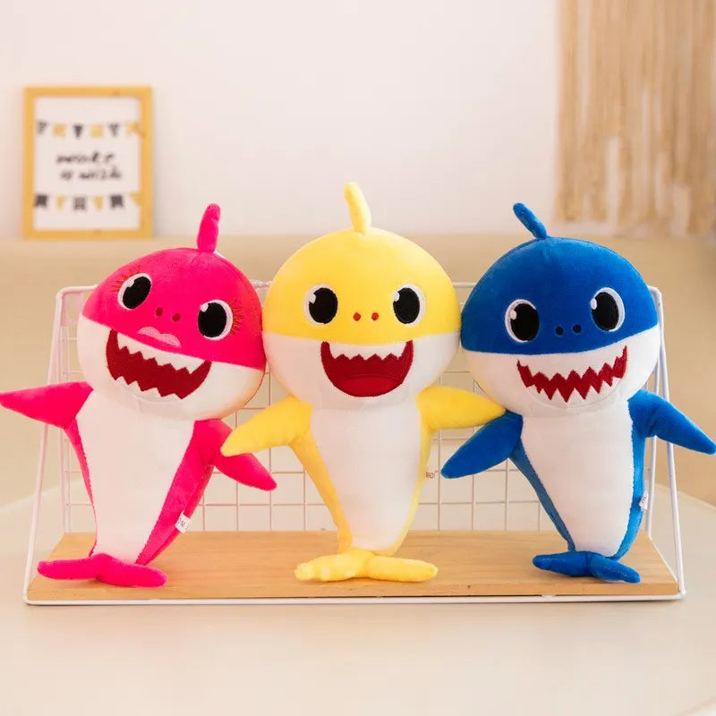 Zingende pluche haai met muziek en licht – GlowShark