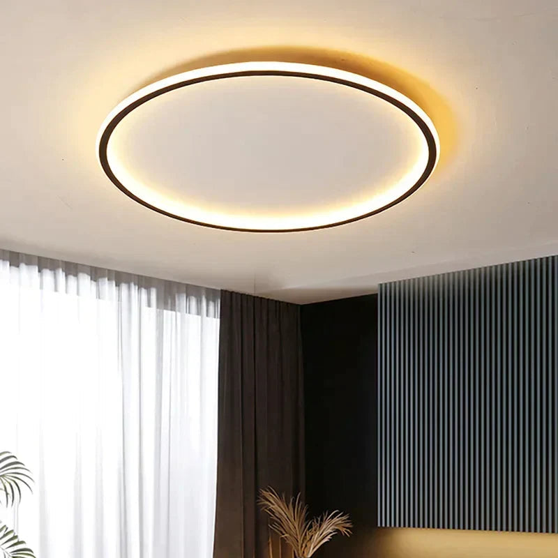Ronde Scandinavische LED-plafondlamp | 1 lichtpunt