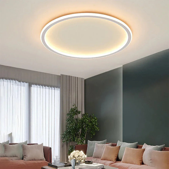 Ronde Scandinavische LED-plafondlamp | 1 lichtpunt