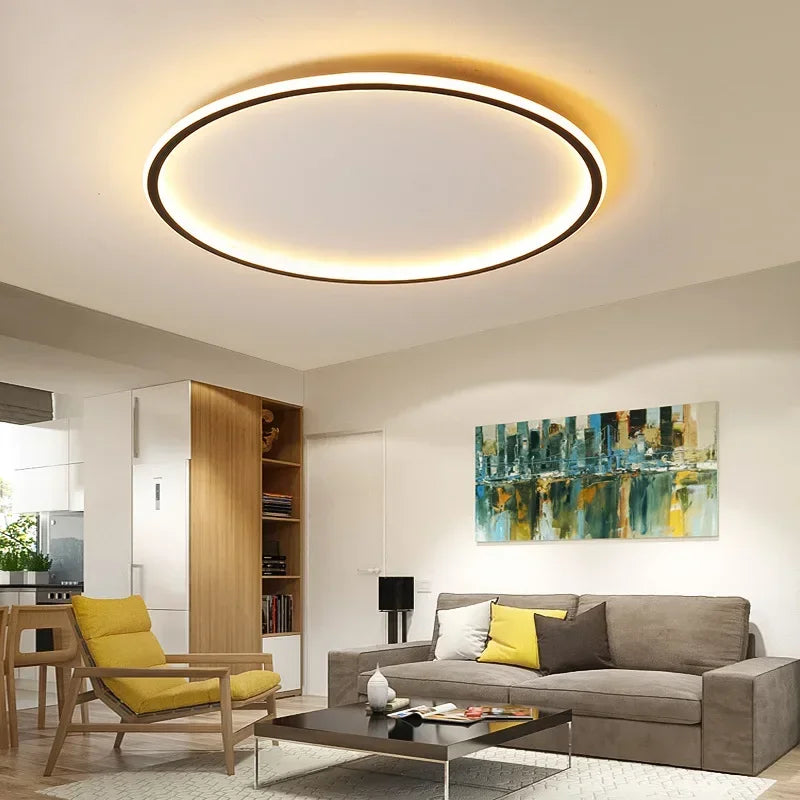 Ronde Scandinavische LED-plafondlamp | 1 lichtpunt