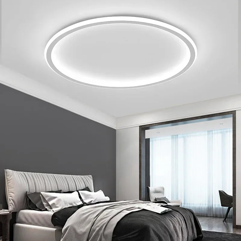 Ronde Scandinavische LED-plafondlamp | 1 lichtpunt