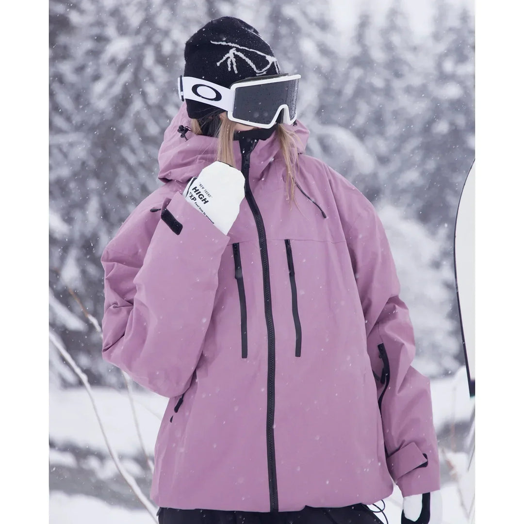 Unisex ski-jas met capuchon voor skiën, snowboarden en outdoor