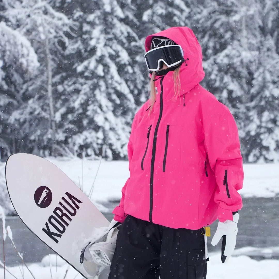 Unisex ski-jas met capuchon voor skiën, snowboarden en outdoor