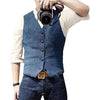 Denim vest voor heren