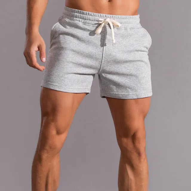 Sportshort voor heren met trekkoord in de taille, korte lengte