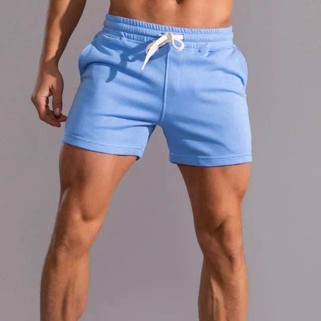Sportshort voor heren met trekkoord in de taille, korte lengte