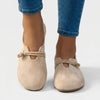 Ondersteunende Slip-On Flat Met Touw Detail