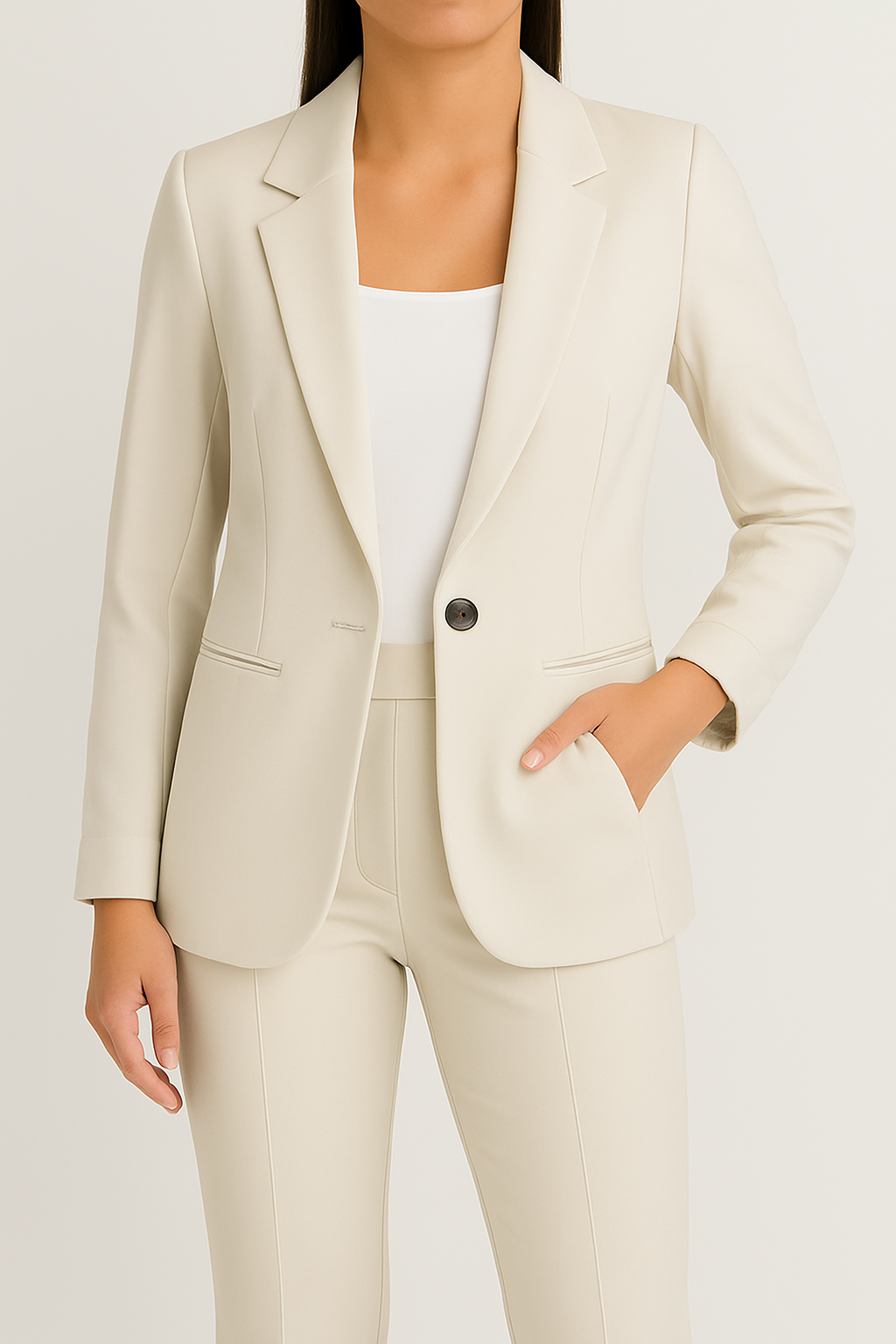 Solmira – Blazer en Broekenset voor Dames met Verfijnde Pasvorm - SkinzLine