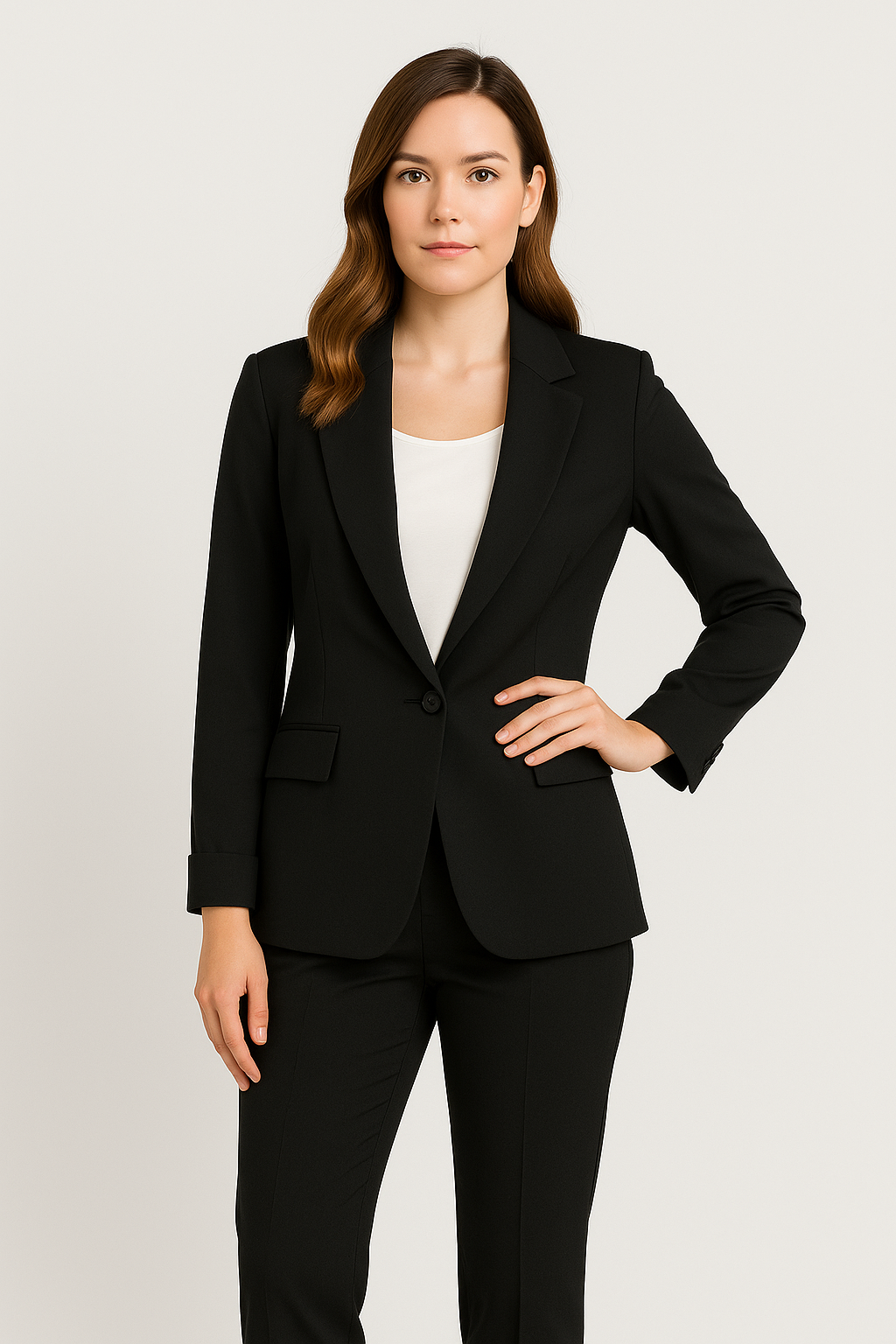 Solmira – Blazer en Broekenset voor Dames met Verfijnde Pasvorm - SkinzLine