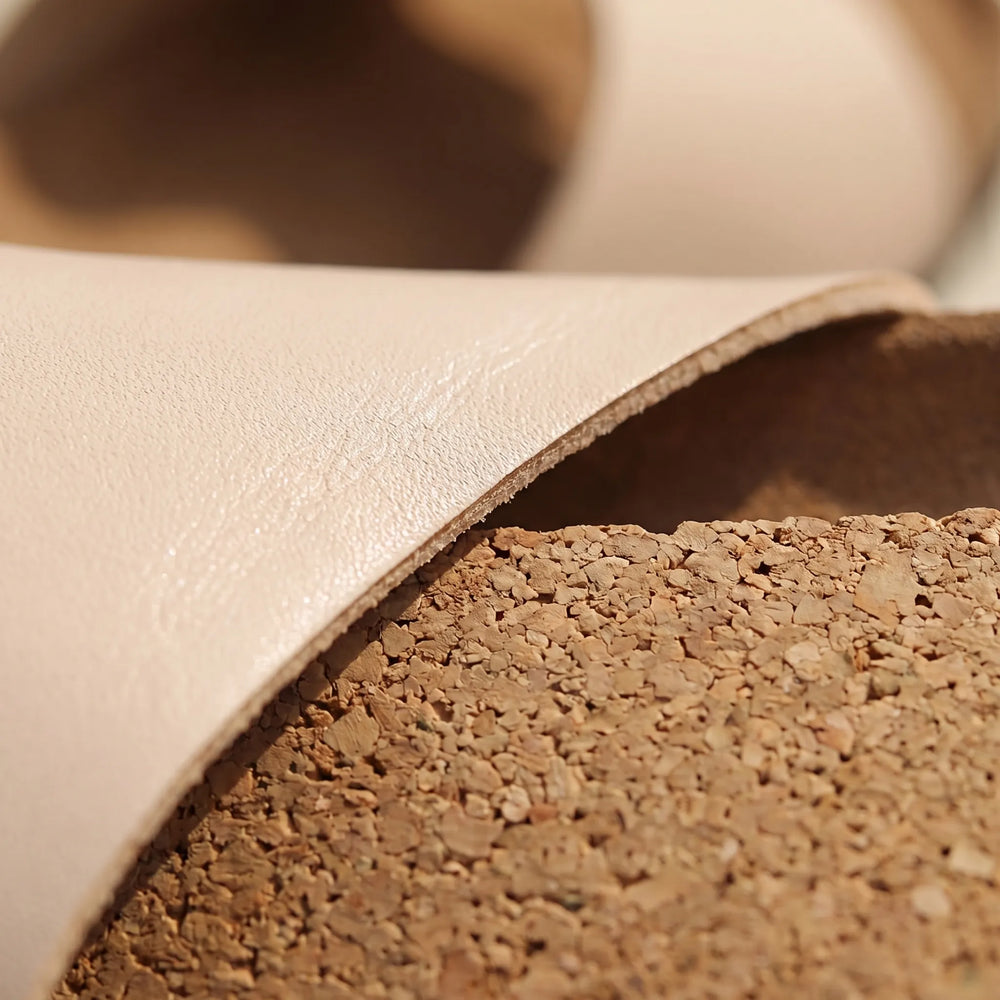 SolvenFlat Cork-Sole Slide Sandal